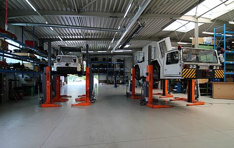 Hebeanlagen zur Reparatur und Wartung von Flughafen-Bodengeräten GSE