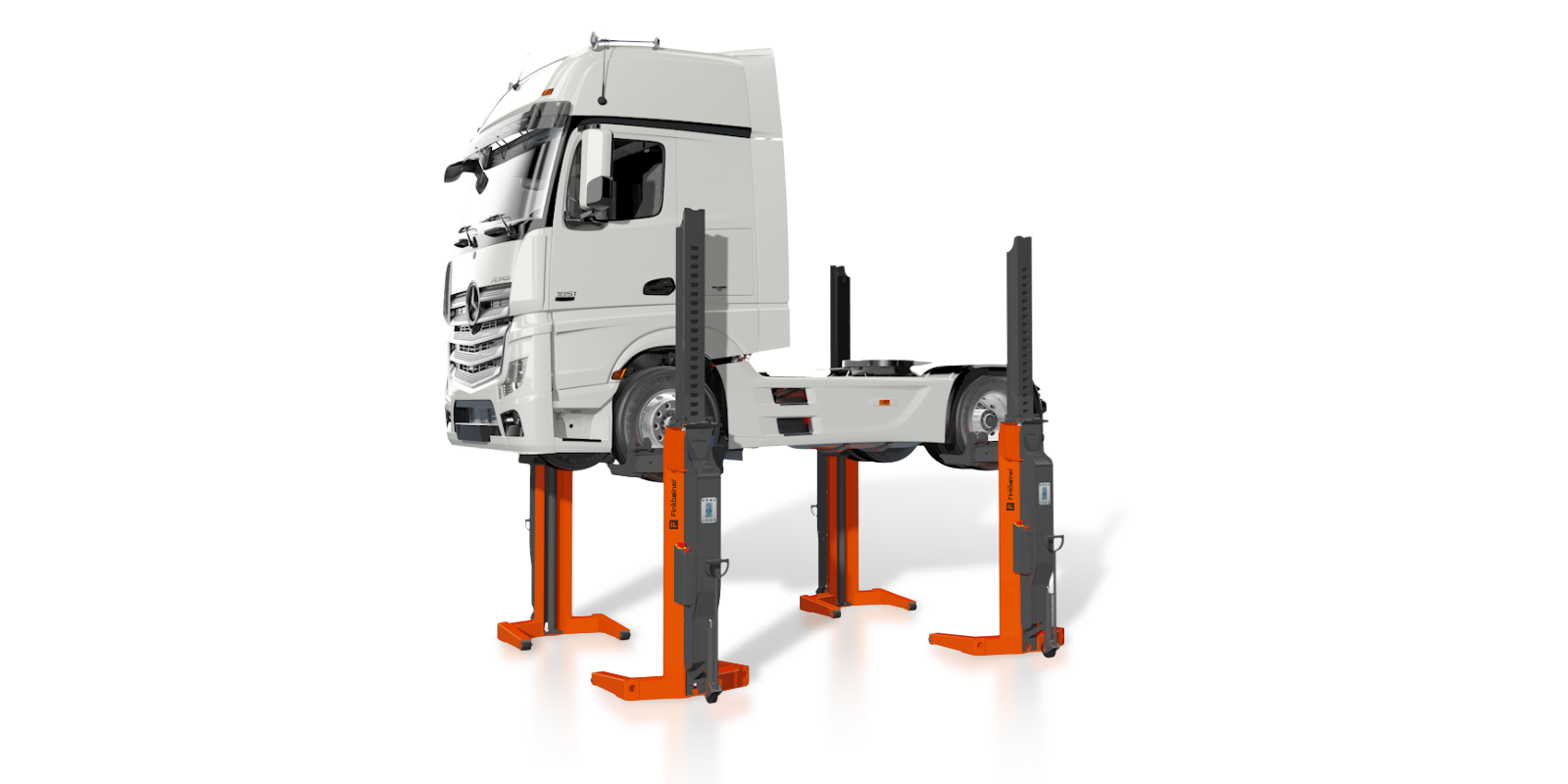 Hebeböcke Modell EHB mit LKW